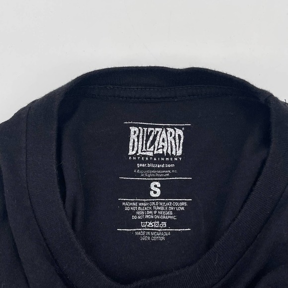 Overwatch TRACER Video Game T Shirt Blizzard Sz S Black Short Sleeve Casual Mens - Picture 4 of 4